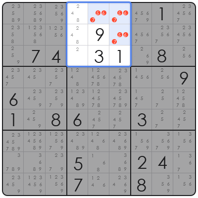 sudoku with auto candidate